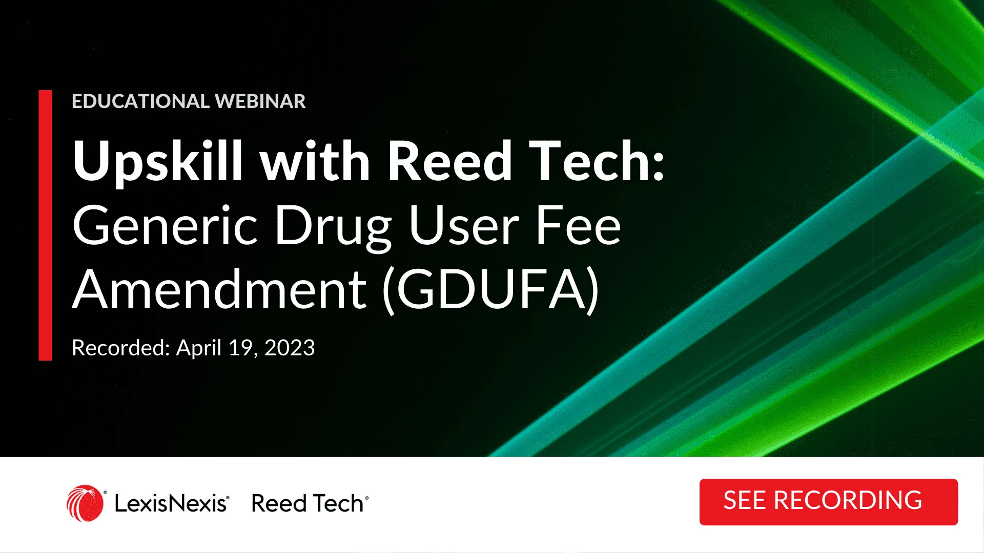 Upskill with Reed Tech: GDUFA